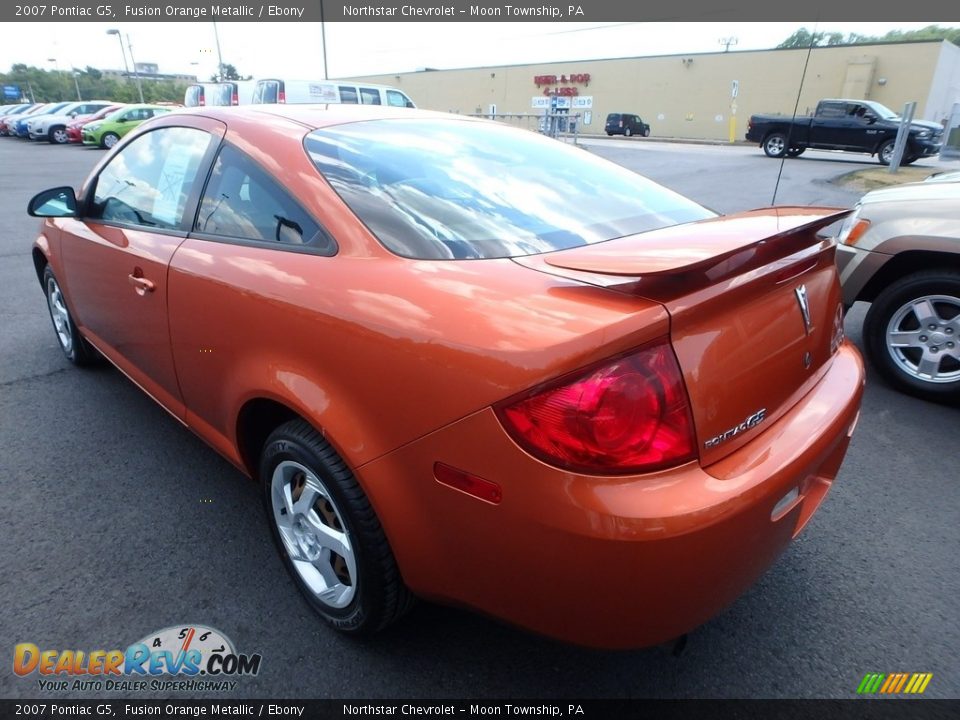 2007 Pontiac G5 Fusion Orange Metallic / Ebony Photo #2