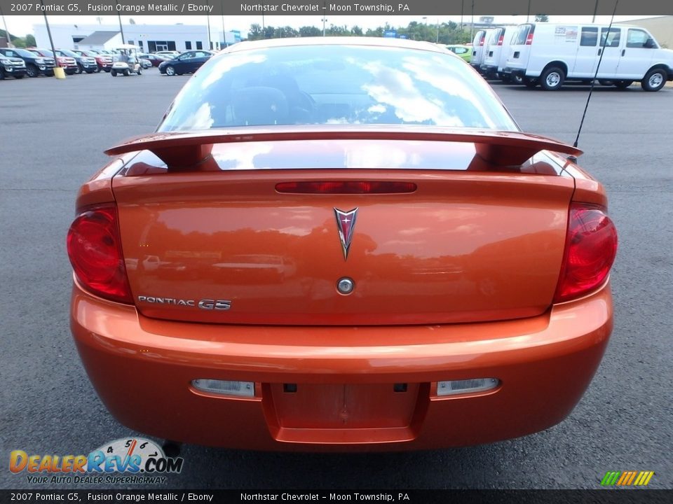 2007 Pontiac G5 Fusion Orange Metallic / Ebony Photo #3