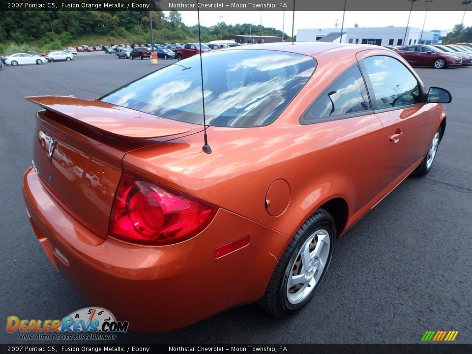 2007 Pontiac G5 Fusion Orange Metallic / Ebony Photo #4
