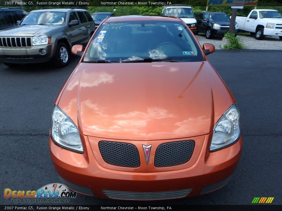 2007 Pontiac G5 Fusion Orange Metallic / Ebony Photo #6