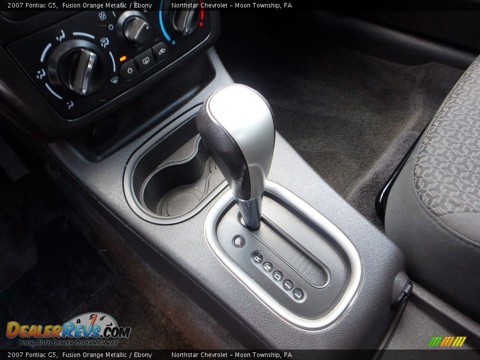 2007 Pontiac G5 Fusion Orange Metallic / Ebony Photo #12