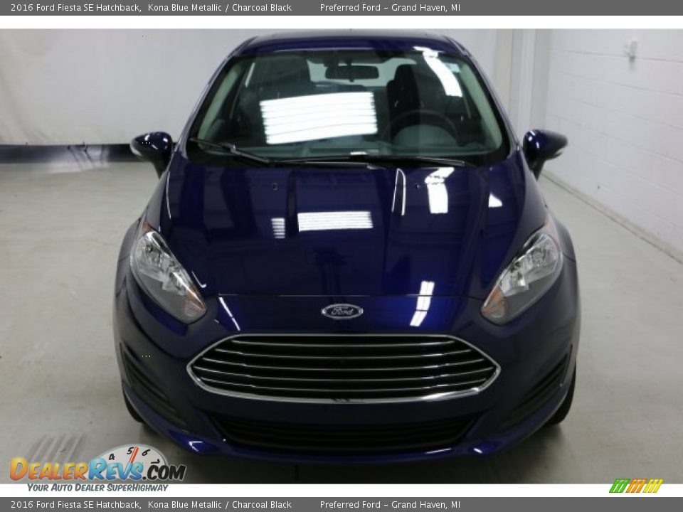 2016 Ford Fiesta SE Hatchback Kona Blue Metallic / Charcoal Black Photo #2