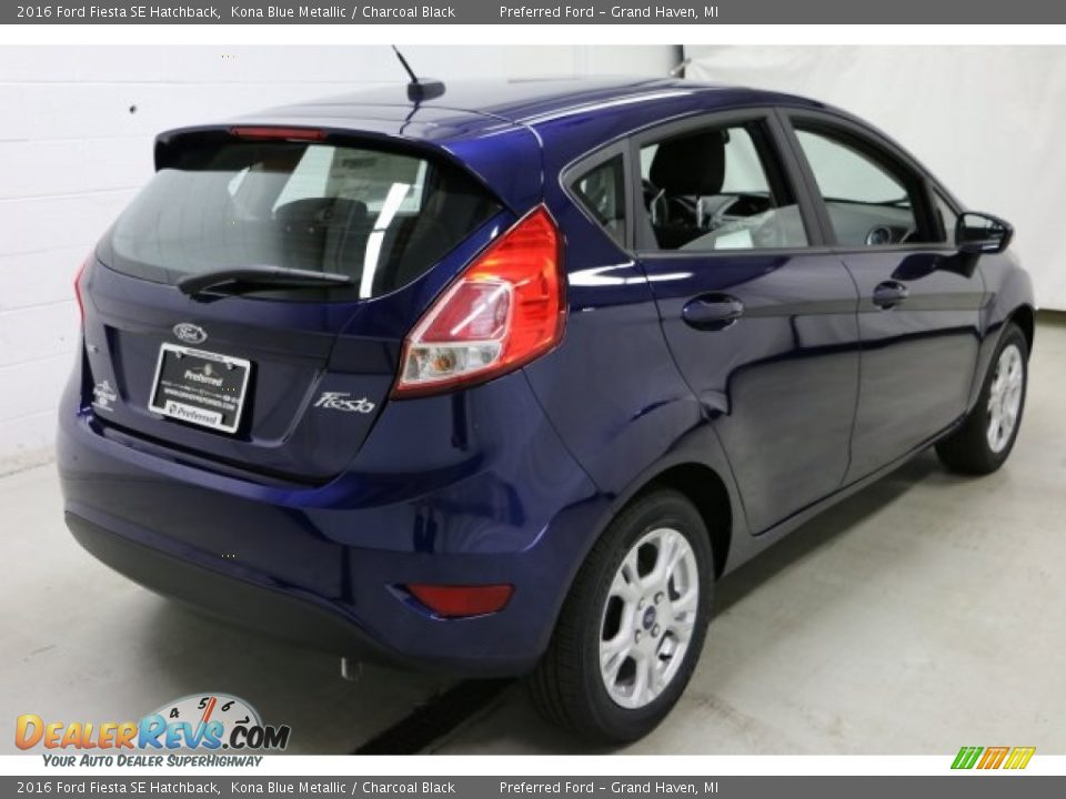 2016 Ford Fiesta SE Hatchback Kona Blue Metallic / Charcoal Black Photo #5