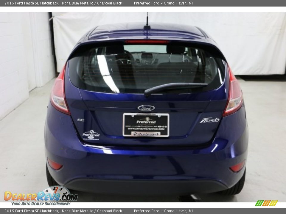 2016 Ford Fiesta SE Hatchback Kona Blue Metallic / Charcoal Black Photo #6