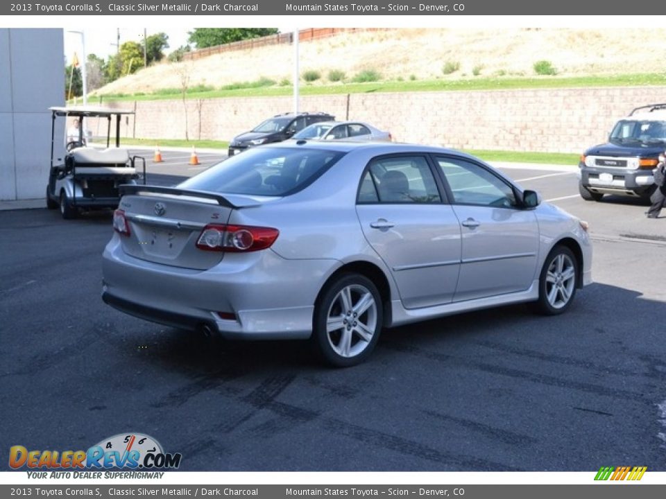 2013 Toyota Corolla S Classic Silver Metallic / Dark Charcoal Photo #2