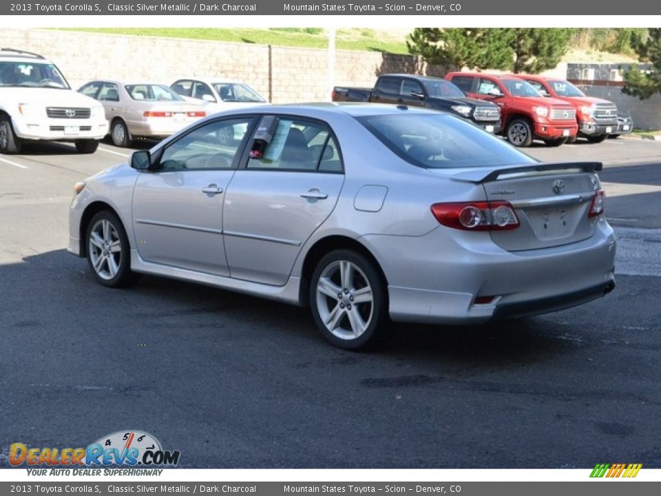 2013 Toyota Corolla S Classic Silver Metallic / Dark Charcoal Photo #4