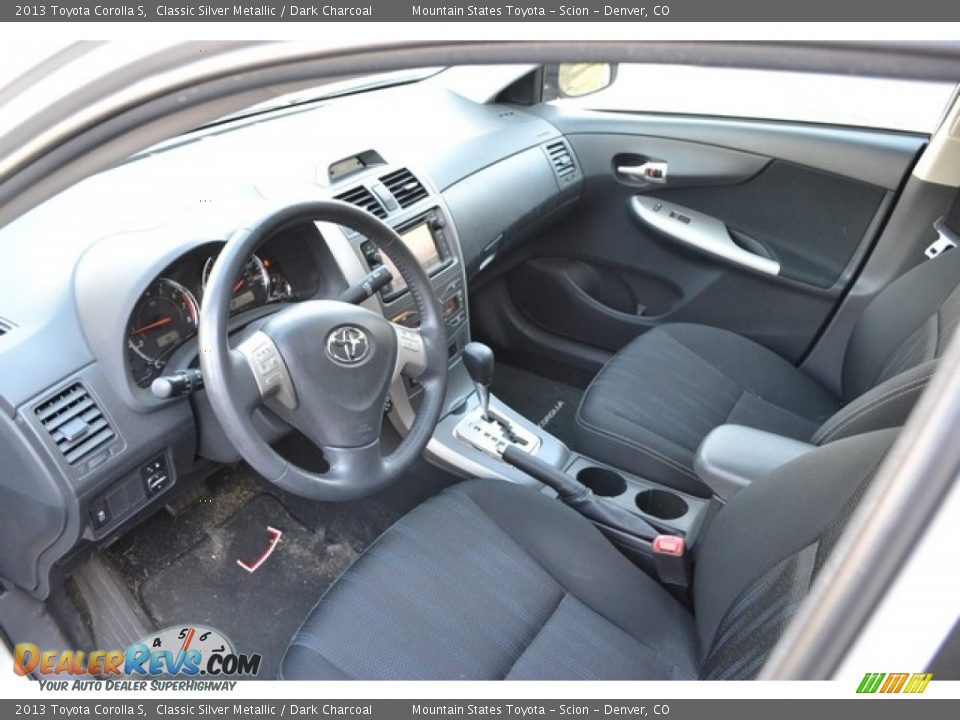2013 Toyota Corolla S Classic Silver Metallic / Dark Charcoal Photo #7