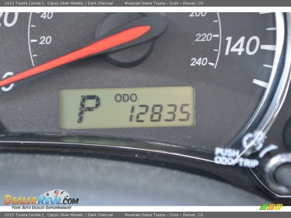 2013 Toyota Corolla S Classic Silver Metallic / Dark Charcoal Photo #10