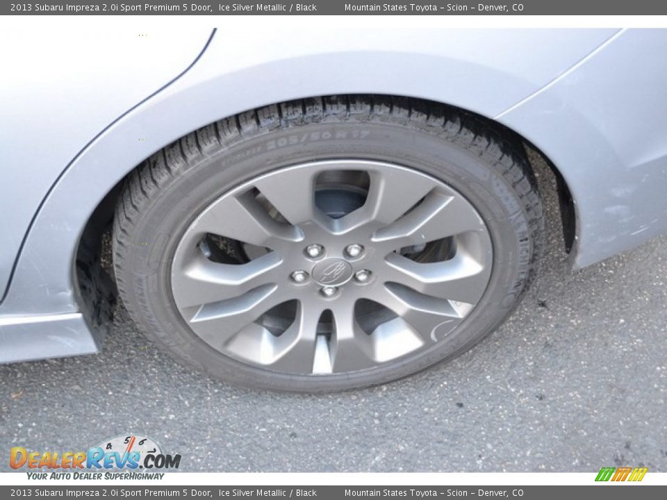 2013 Subaru Impreza 2.0i Sport Premium 5 Door Ice Silver Metallic / Black Photo #9