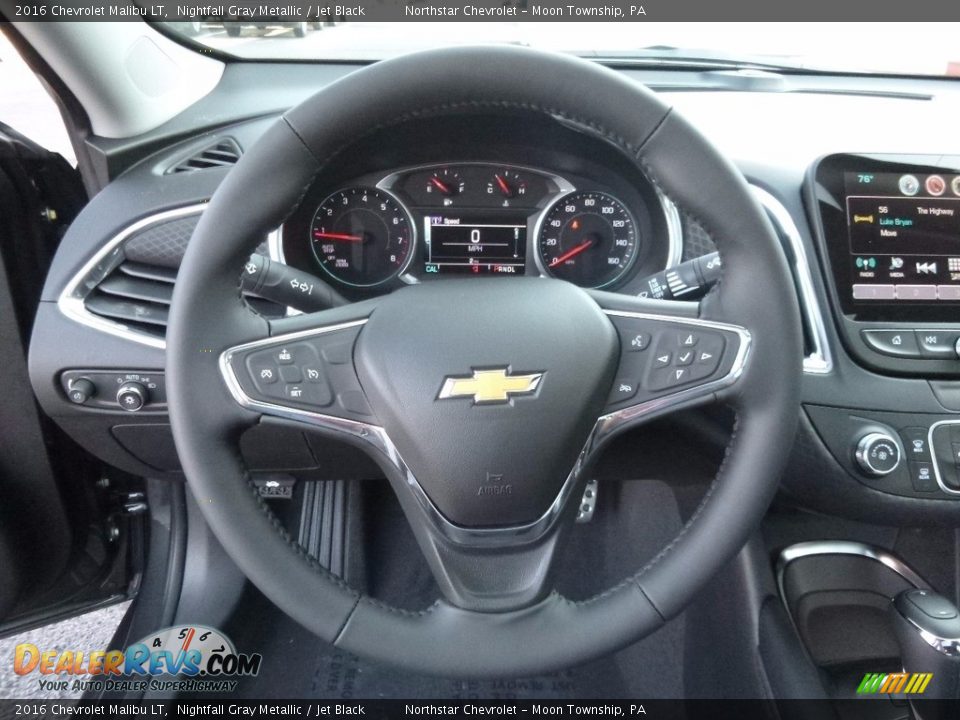 2016 Chevrolet Malibu LT Nightfall Gray Metallic / Jet Black Photo #17