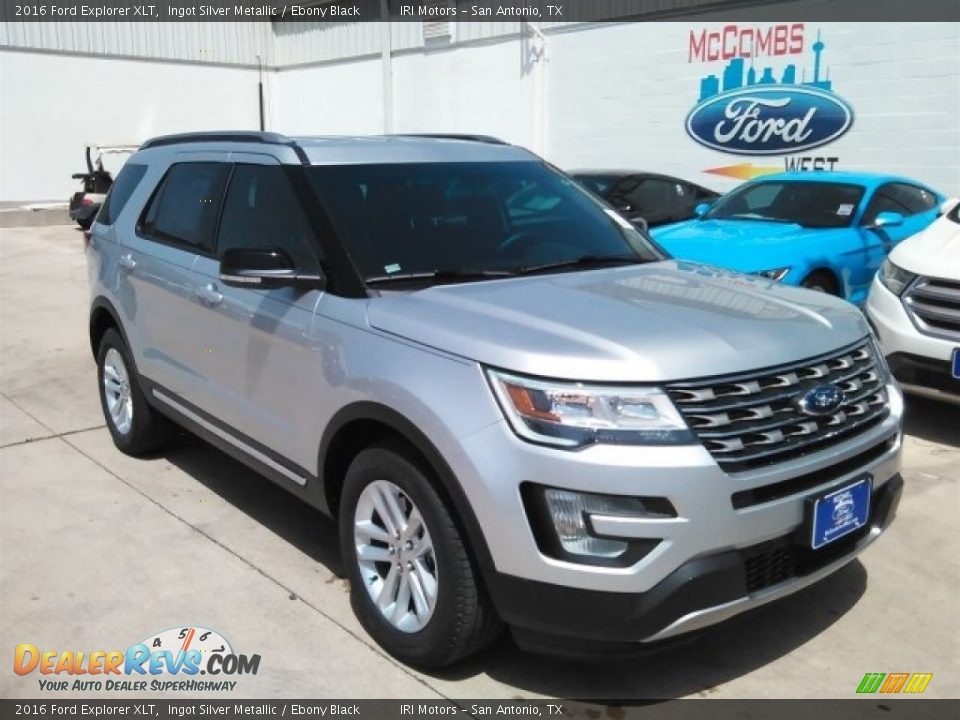 2016 Ford Explorer XLT Ingot Silver Metallic / Ebony Black Photo #1