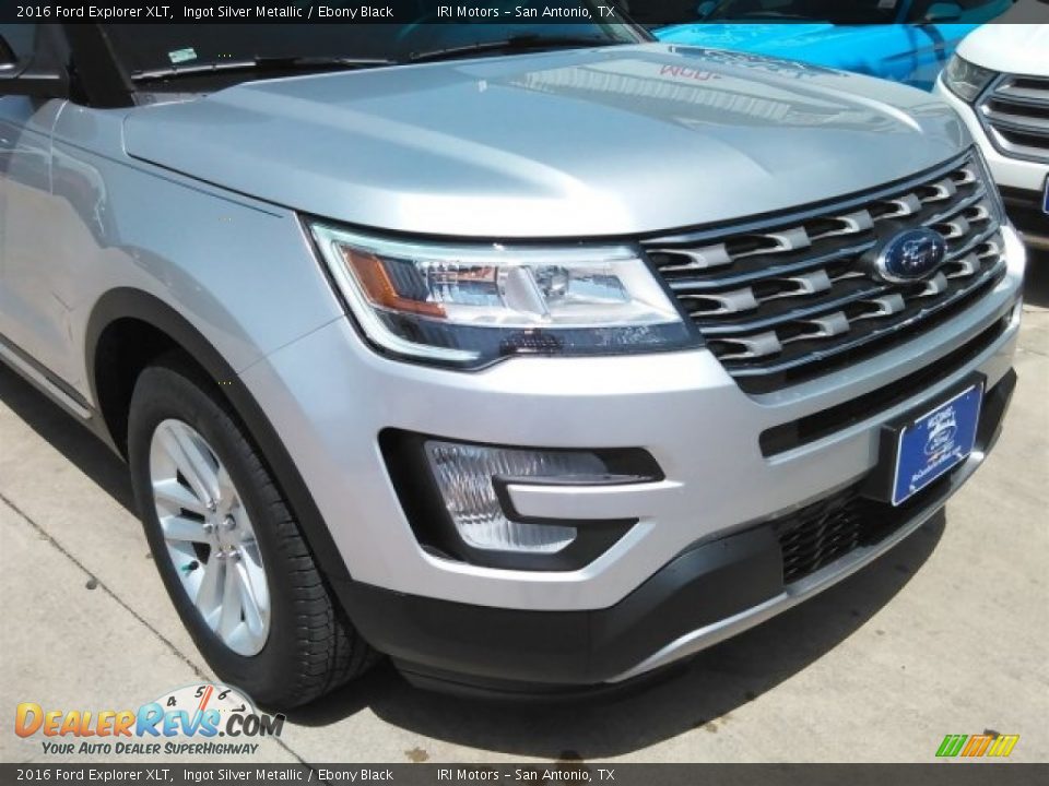 2016 Ford Explorer XLT Ingot Silver Metallic / Ebony Black Photo #3