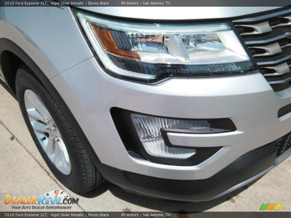 2016 Ford Explorer XLT Ingot Silver Metallic / Ebony Black Photo #4