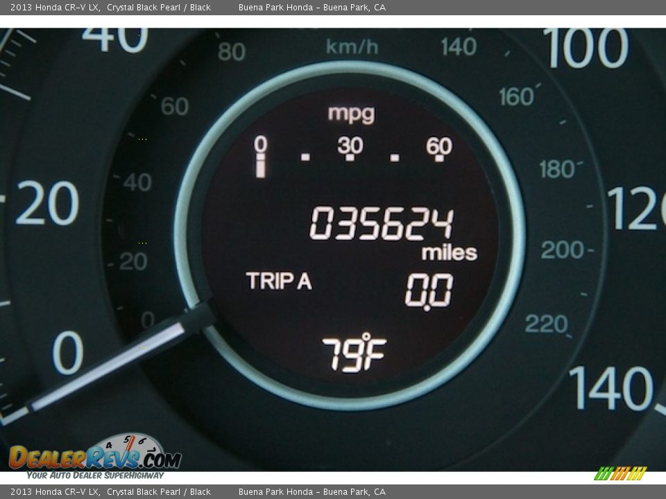 2013 Honda CR-V LX Crystal Black Pearl / Black Photo #6