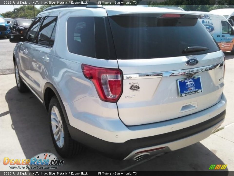 2016 Ford Explorer XLT Ingot Silver Metallic / Ebony Black Photo #9