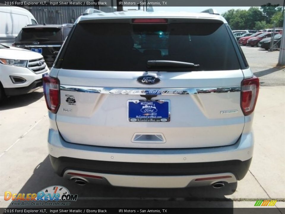2016 Ford Explorer XLT Ingot Silver Metallic / Ebony Black Photo #12