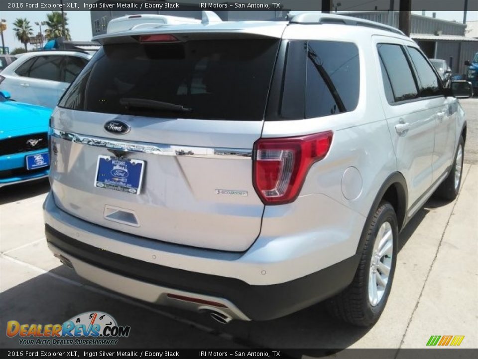 2016 Ford Explorer XLT Ingot Silver Metallic / Ebony Black Photo #13