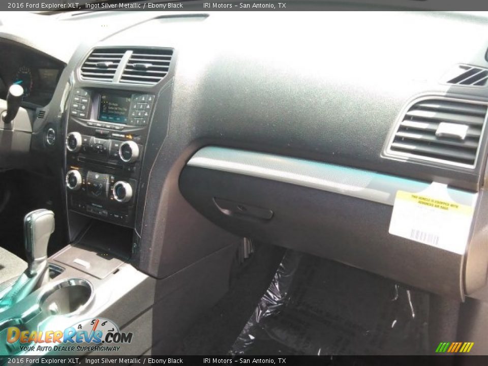 2016 Ford Explorer XLT Ingot Silver Metallic / Ebony Black Photo #27