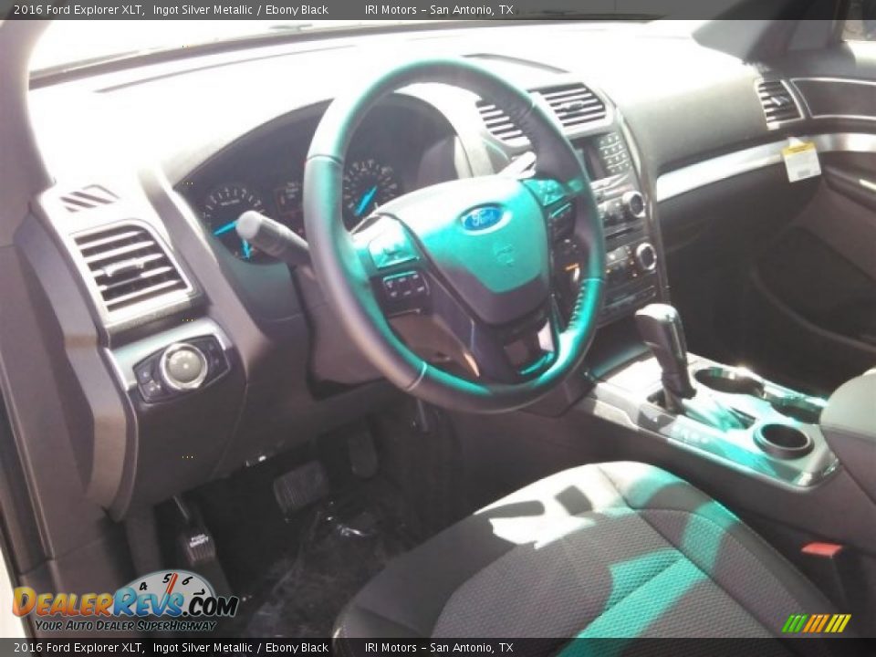 2016 Ford Explorer XLT Ingot Silver Metallic / Ebony Black Photo #34