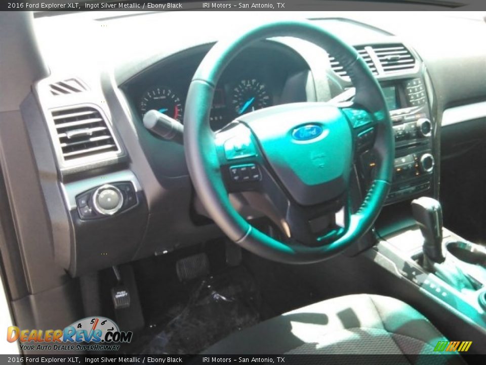 2016 Ford Explorer XLT Ingot Silver Metallic / Ebony Black Photo #36