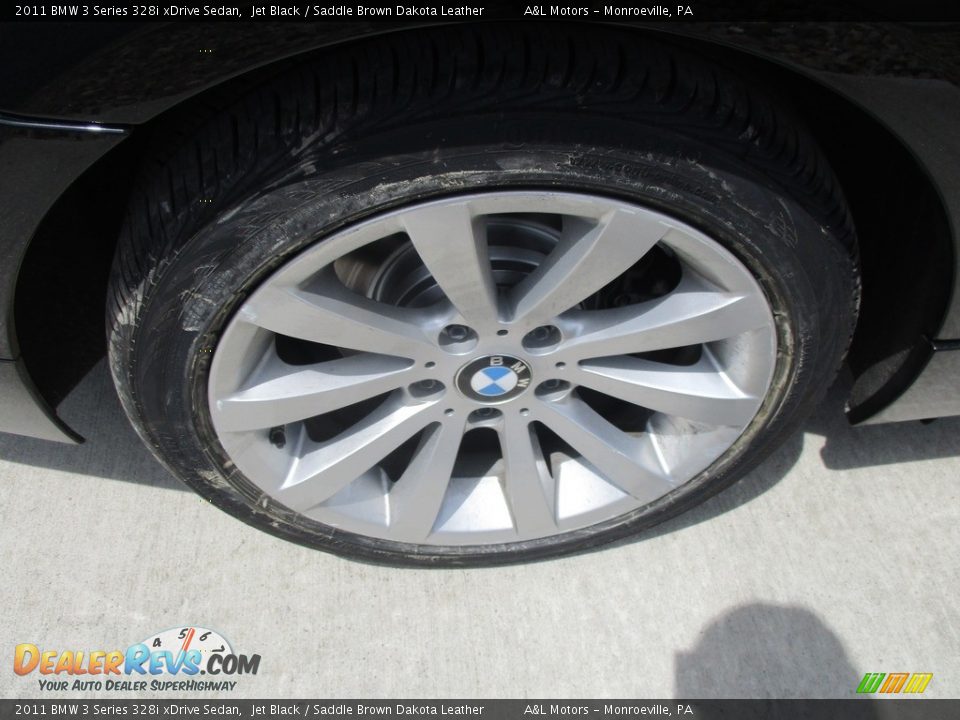 2011 BMW 3 Series 328i xDrive Sedan Jet Black / Saddle Brown Dakota Leather Photo #3