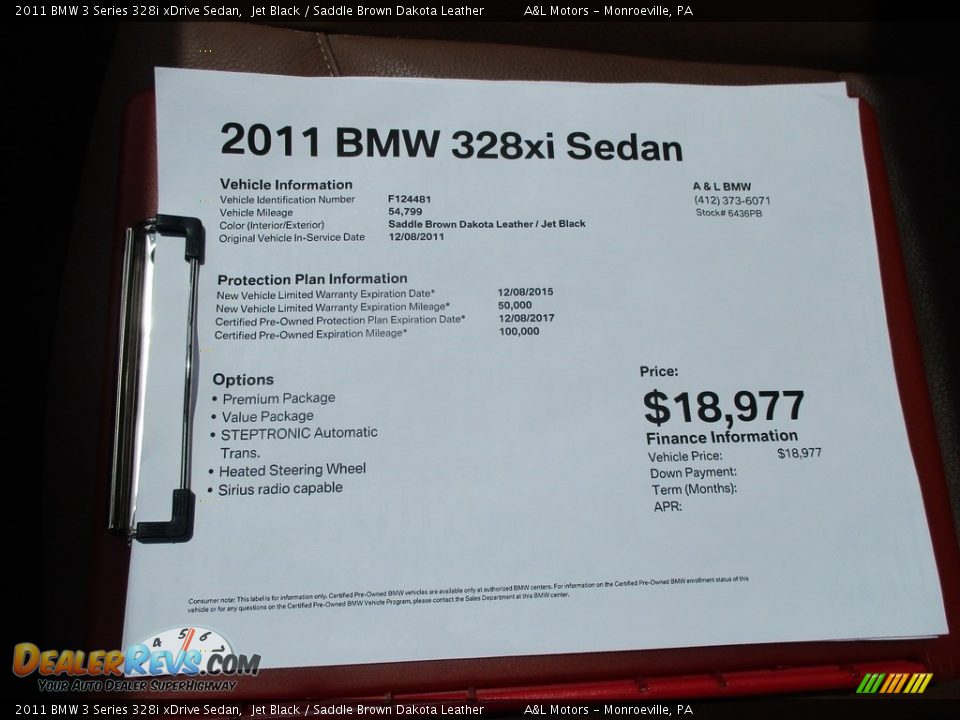 2011 BMW 3 Series 328i xDrive Sedan Jet Black / Saddle Brown Dakota Leather Photo #12