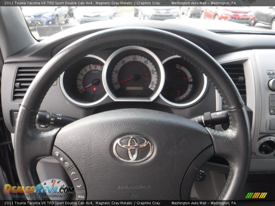 2011 Toyota Tacoma V6 TRD Sport Double Cab 4x4 Magnetic Gray Metallic / Graphite Gray Photo #23