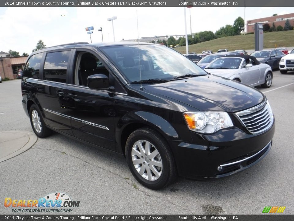 2014 Chrysler Town & Country Touring Brilliant Black Crystal Pearl / Black/Light Graystone Photo #6