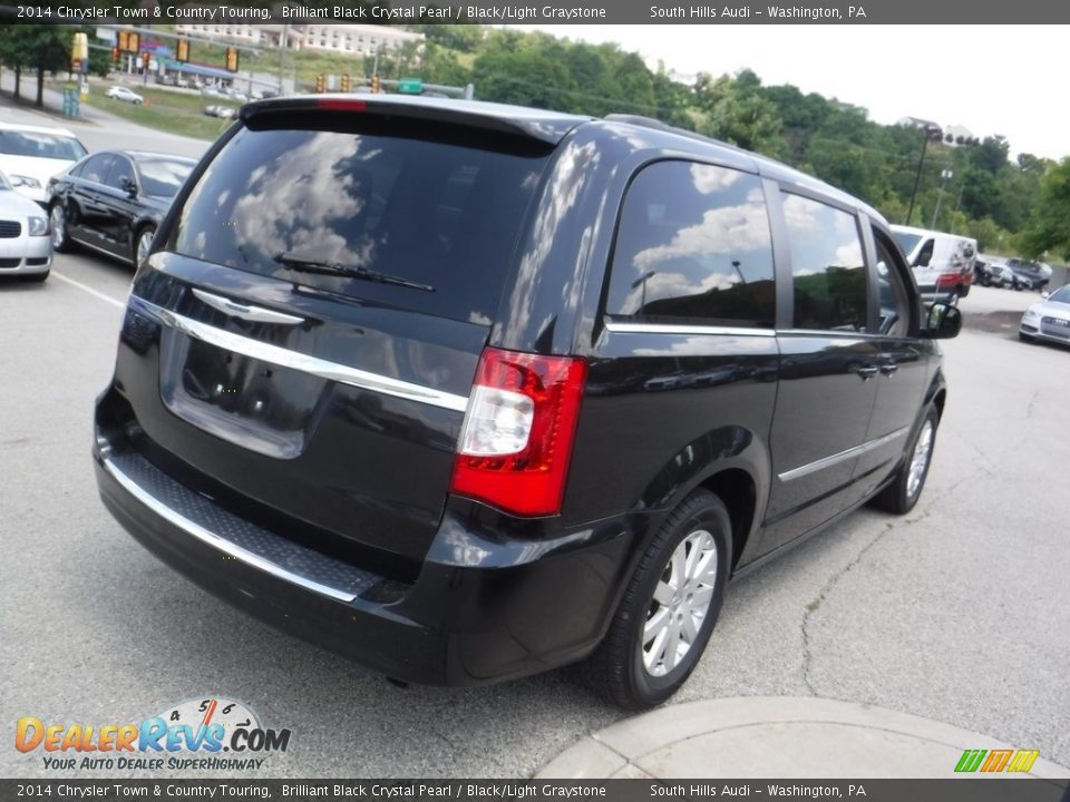 2014 Chrysler Town & Country Touring Brilliant Black Crystal Pearl / Black/Light Graystone Photo #9
