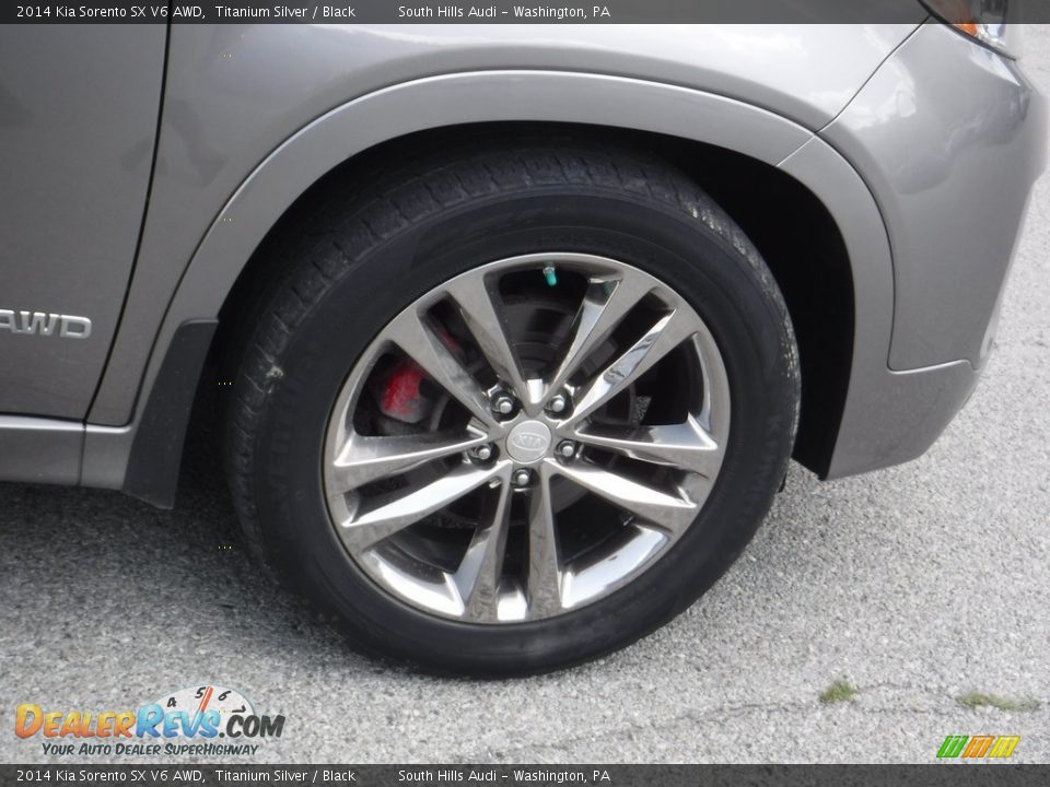 2014 Kia Sorento SX V6 AWD Titanium Silver / Black Photo #8