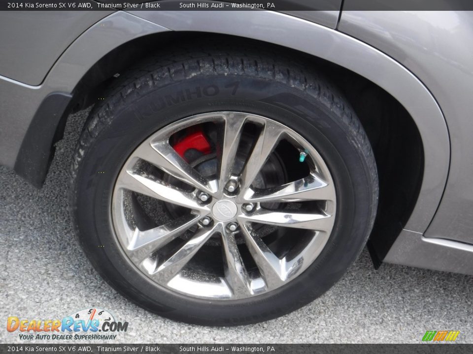 2014 Kia Sorento SX V6 AWD Titanium Silver / Black Photo #9