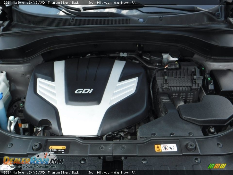 2014 Kia Sorento SX V6 AWD Titanium Silver / Black Photo #14