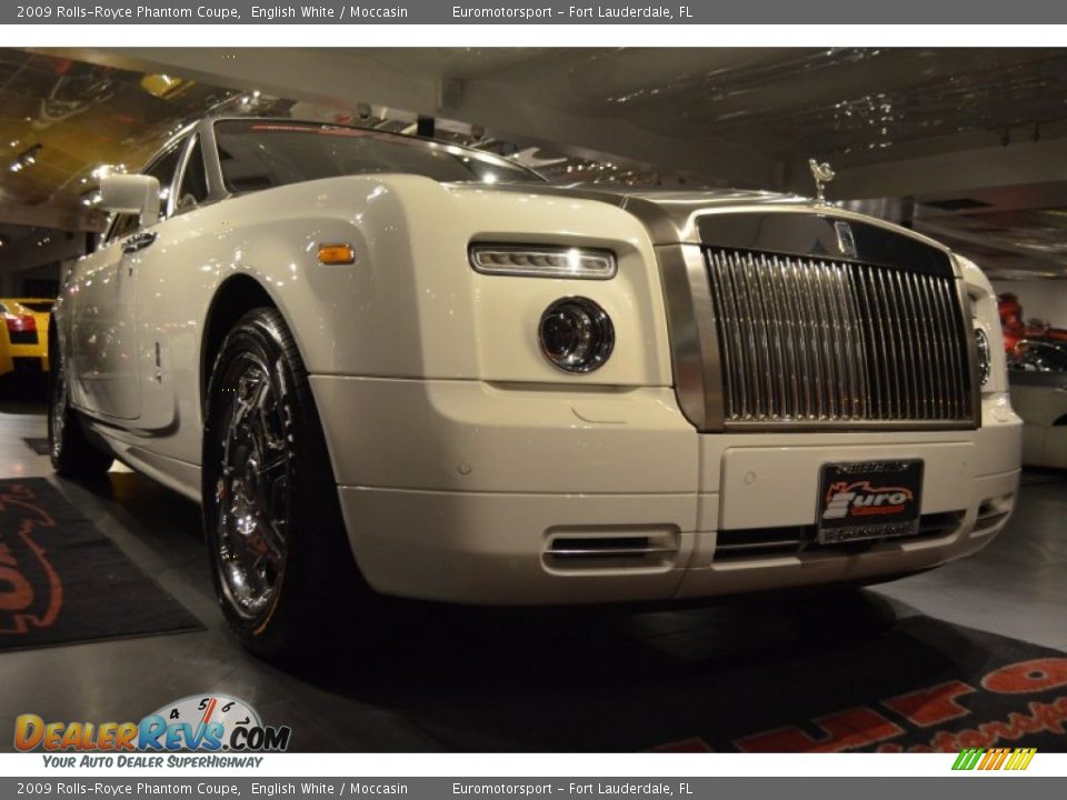 2009 Rolls-Royce Phantom Coupe English White / Moccasin Photo #40