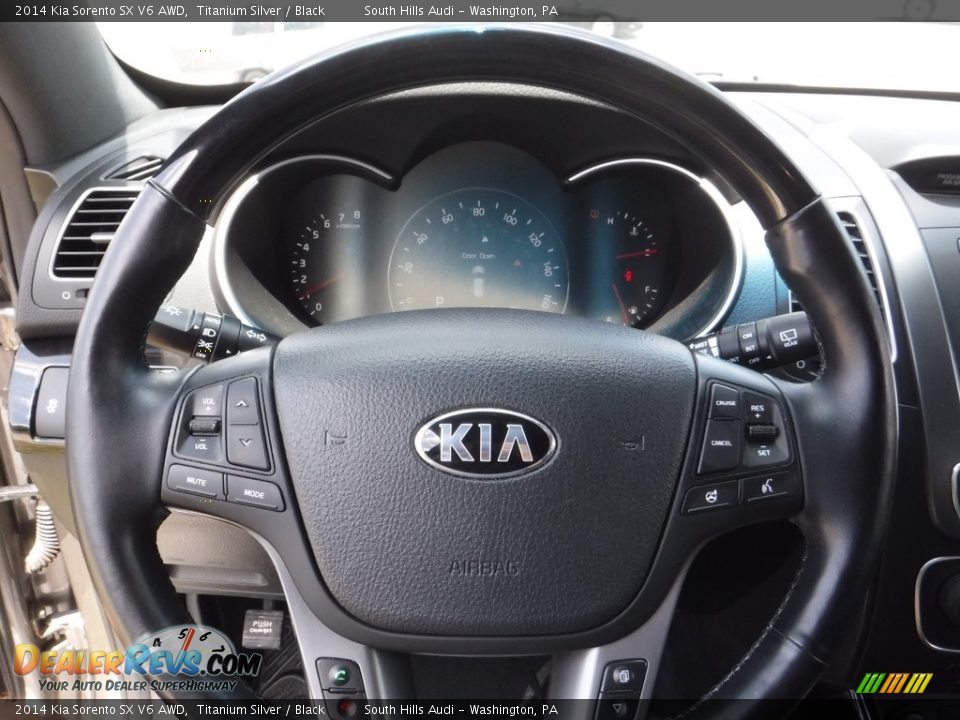 2014 Kia Sorento SX V6 AWD Titanium Silver / Black Photo #28