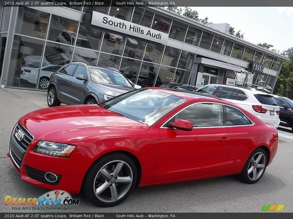 2010 Audi A5 2.0T quattro Coupe Brilliant Red / Black Photo #1