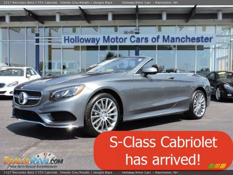 2017 Mercedes-Benz S 550 Cabriolet Selenite Grey Metallic / designo Black Photo #1