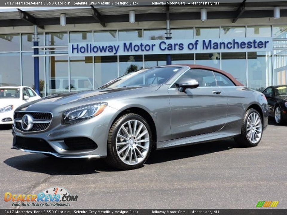 2017 Mercedes-Benz S 550 Cabriolet Selenite Grey Metallic / designo Black Photo #3