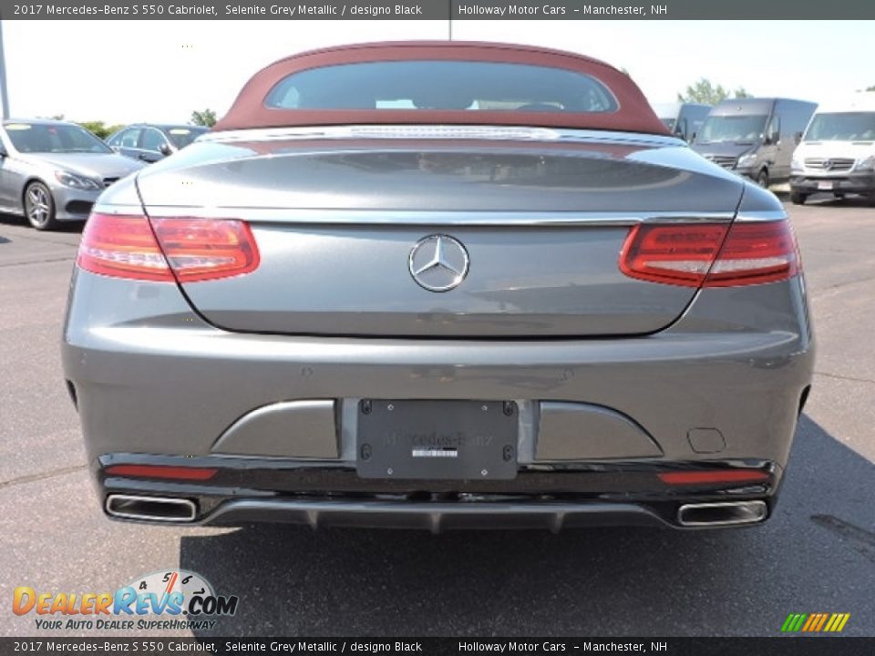 2017 Mercedes-Benz S 550 Cabriolet Selenite Grey Metallic / designo Black Photo #6