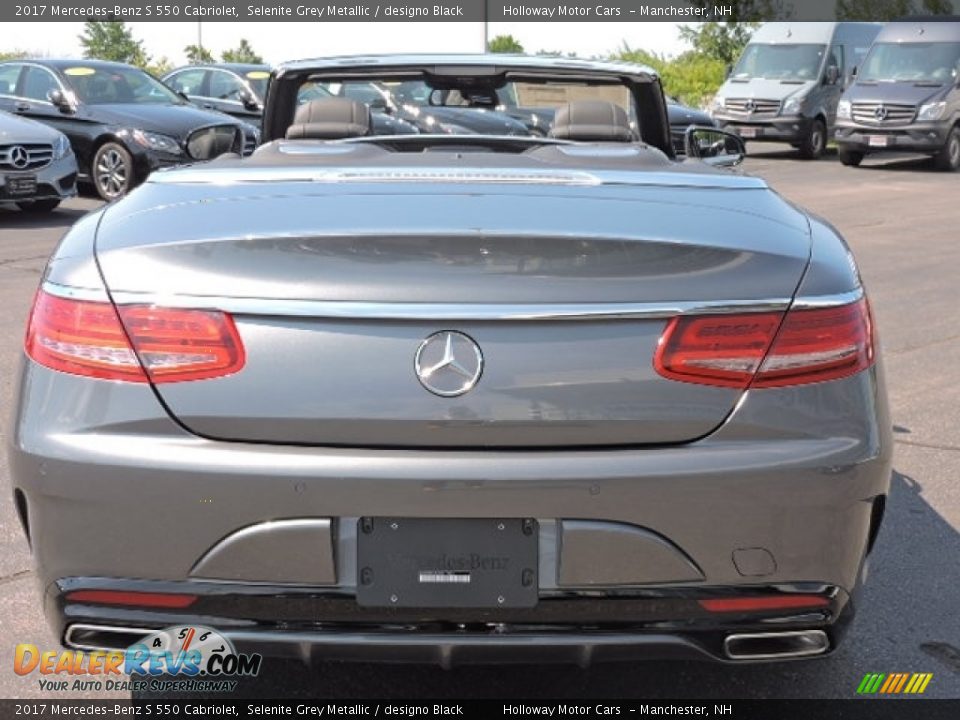 2017 Mercedes-Benz S 550 Cabriolet Selenite Grey Metallic / designo Black Photo #10