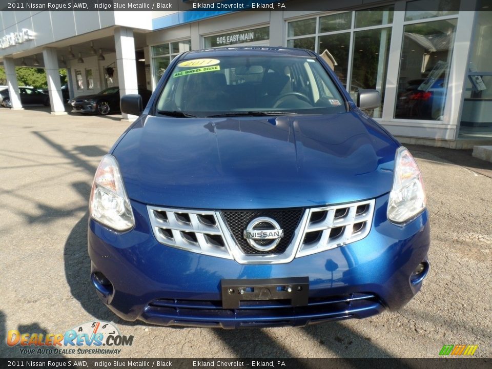 2011 Nissan Rogue S AWD Indigo Blue Metallic / Black Photo #3