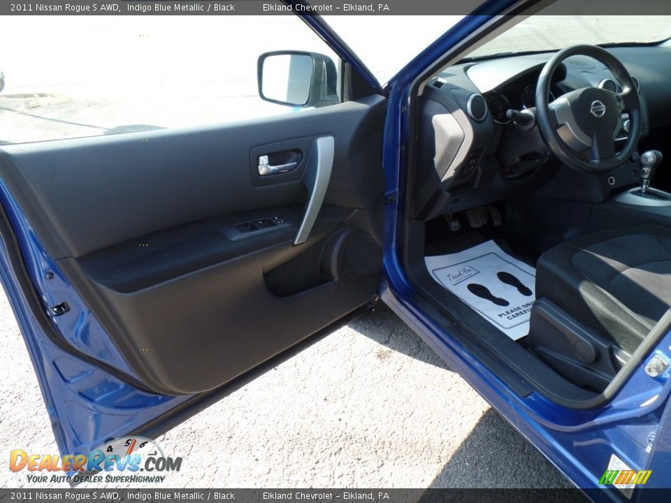 2011 Nissan Rogue S AWD Indigo Blue Metallic / Black Photo #13