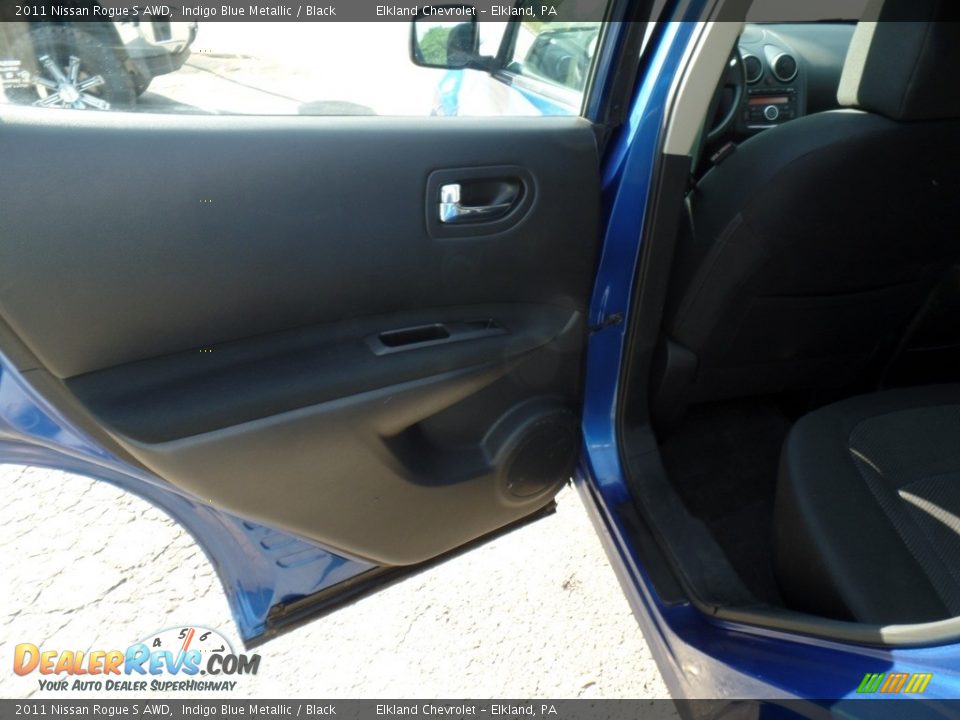 2011 Nissan Rogue S AWD Indigo Blue Metallic / Black Photo #29