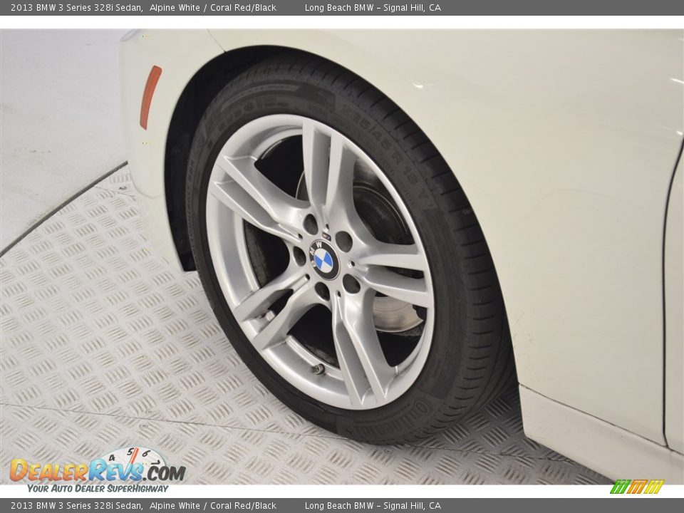 2013 BMW 3 Series 328i Sedan Alpine White / Coral Red/Black Photo #10