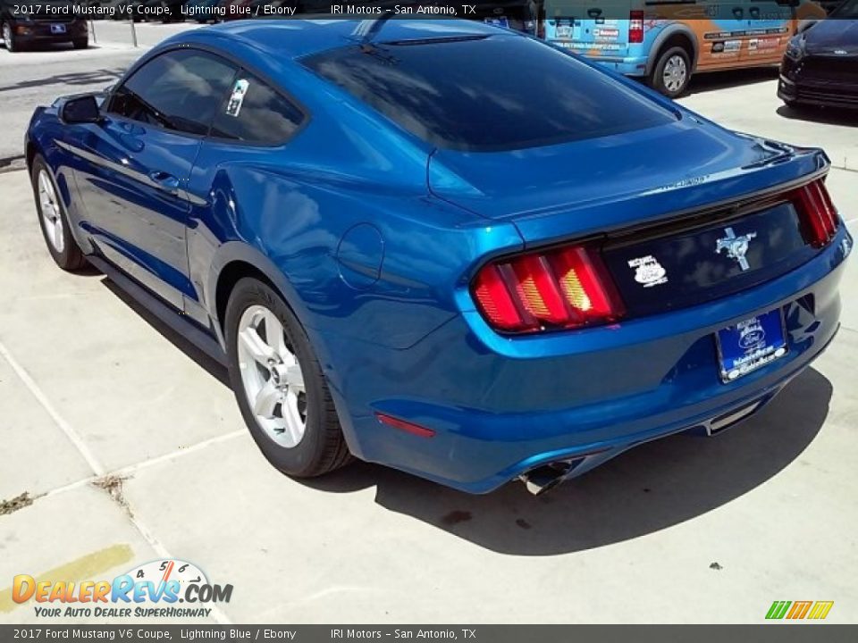 2017 Ford Mustang V6 Coupe Lightning Blue / Ebony Photo #9