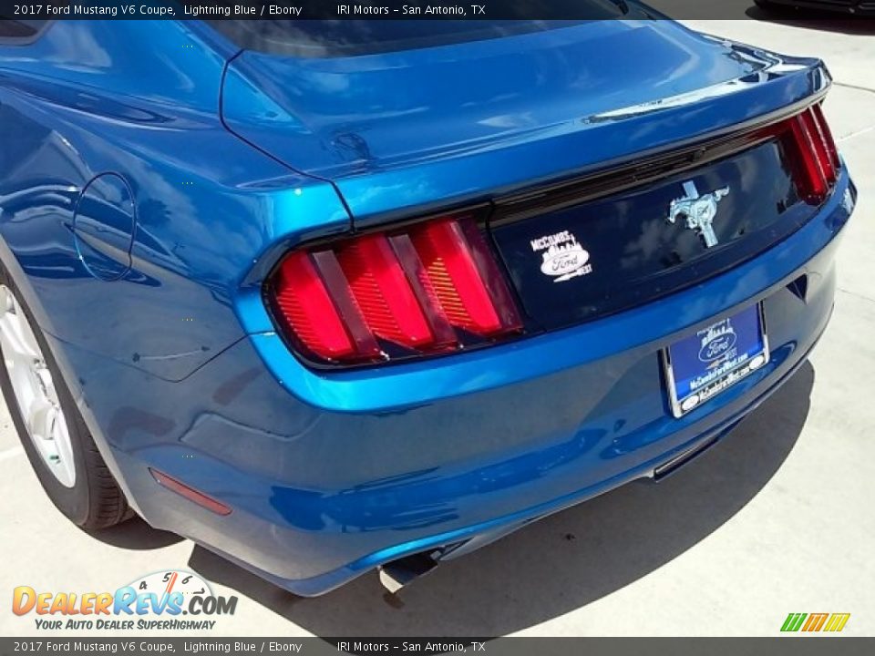 2017 Ford Mustang V6 Coupe Lightning Blue / Ebony Photo #10