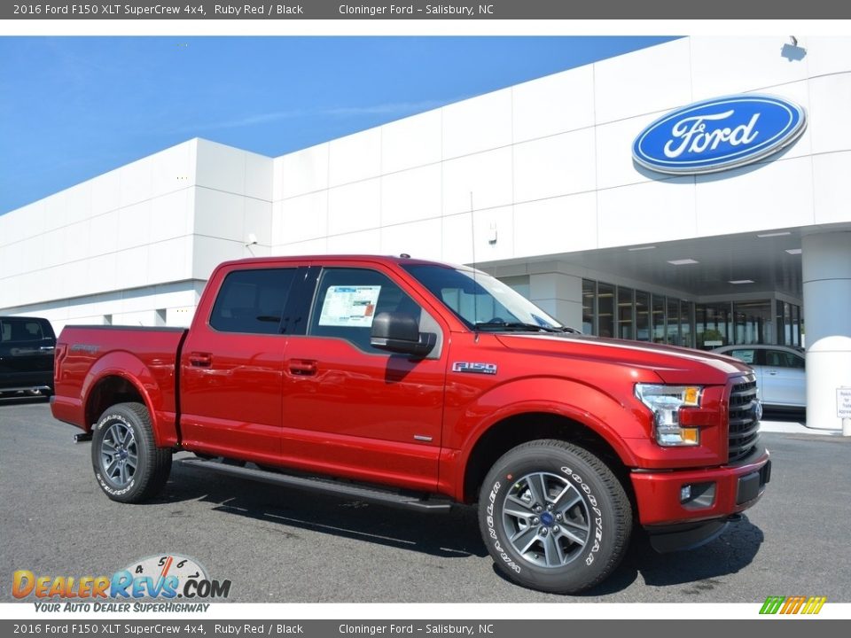 2016 Ford F150 XLT SuperCrew 4x4 Ruby Red / Black Photo #1