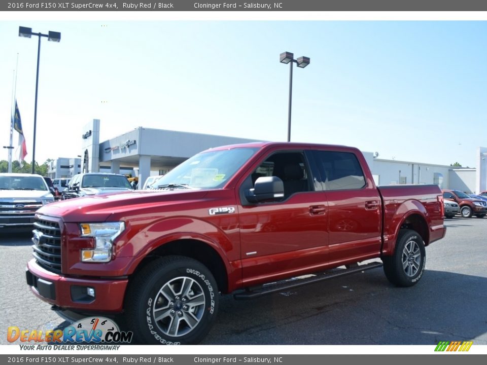 2016 Ford F150 XLT SuperCrew 4x4 Ruby Red / Black Photo #3