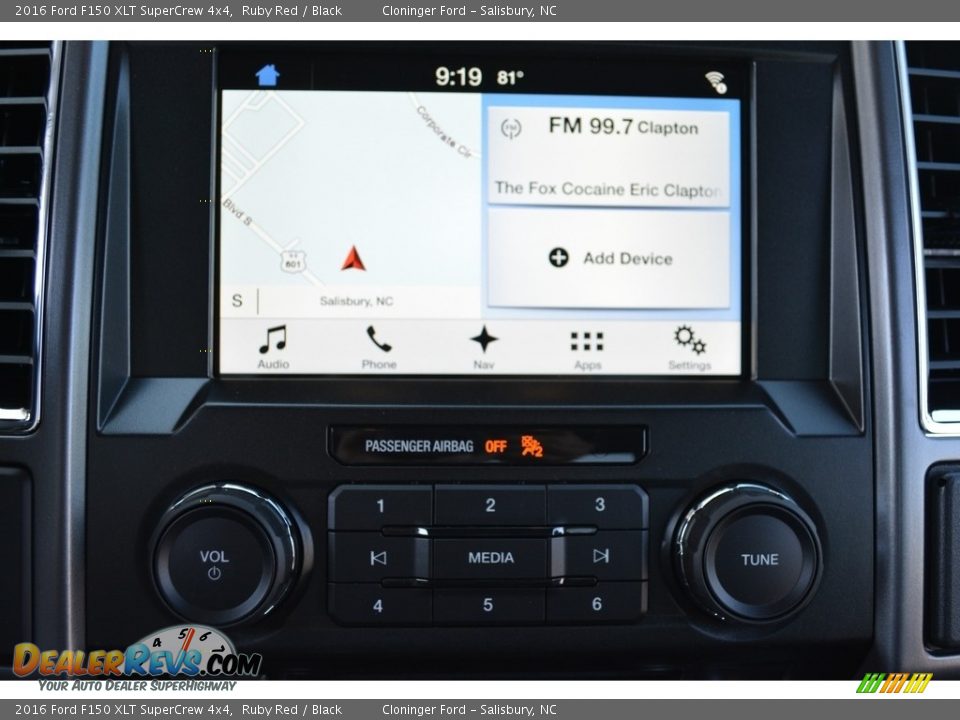 2016 Ford F150 XLT SuperCrew 4x4 Ruby Red / Black Photo #11