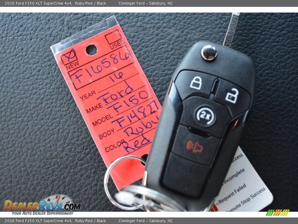 2016 Ford F150 XLT SuperCrew 4x4 Ruby Red / Black Photo #24