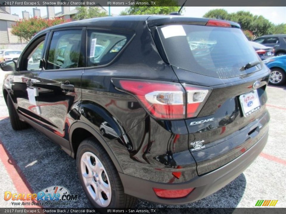 2017 Ford Escape S Shadow Black / Charcoal Black Photo #4